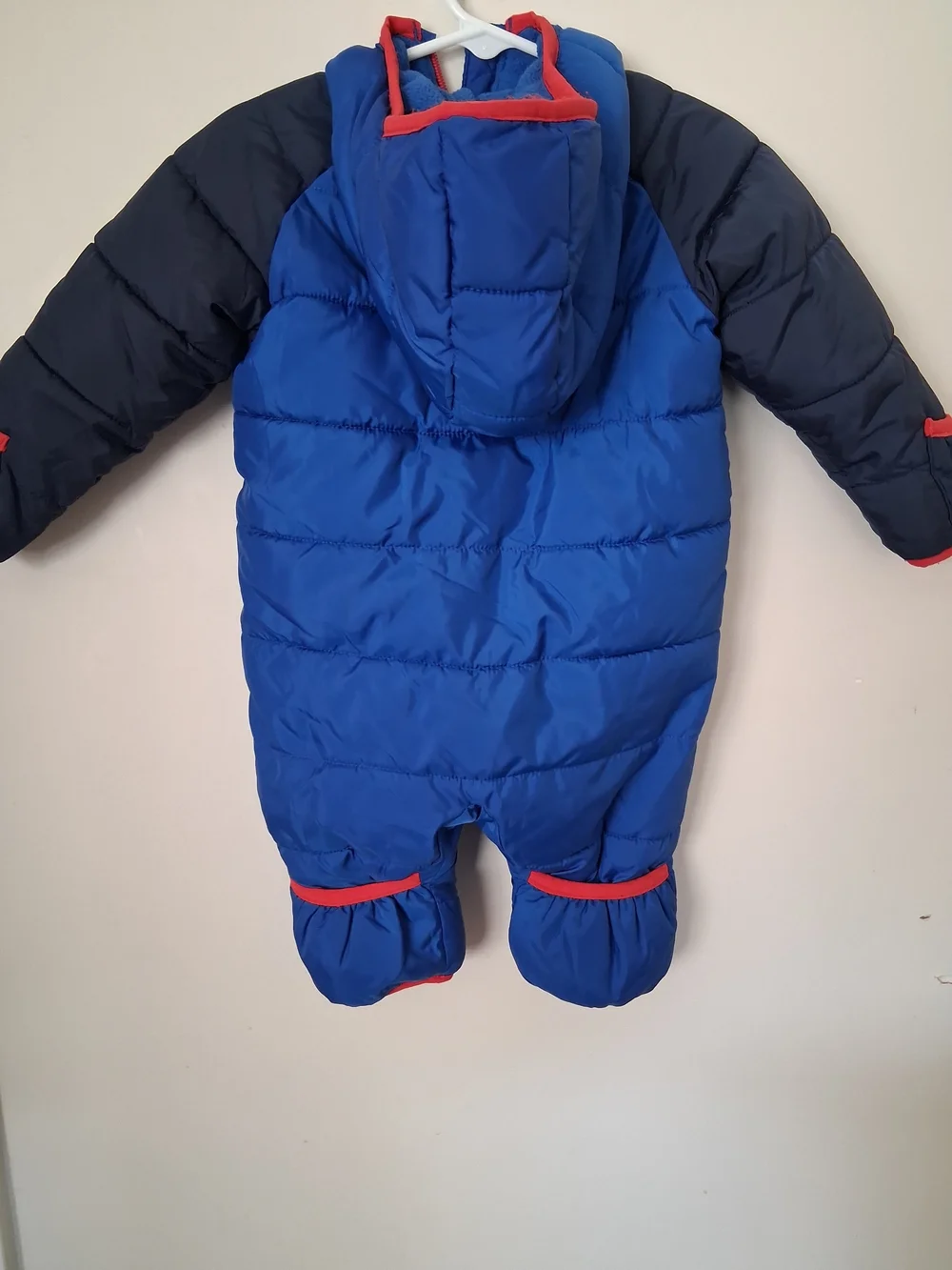 Nike Kids Blue and Navy Insulated One-Piece Snowsuit